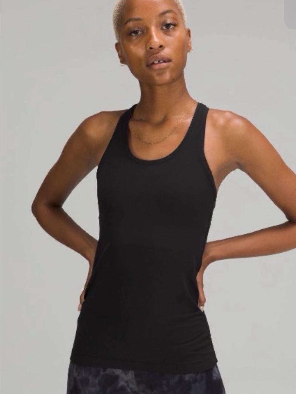 Lululemon Black Racerback Tank Top